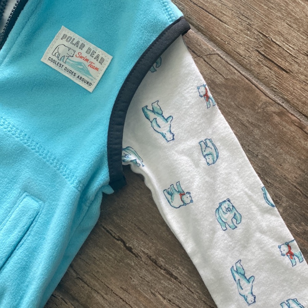 Carter’s Polar Bear Fleece 3 Piece Set - Picture 3 of 4